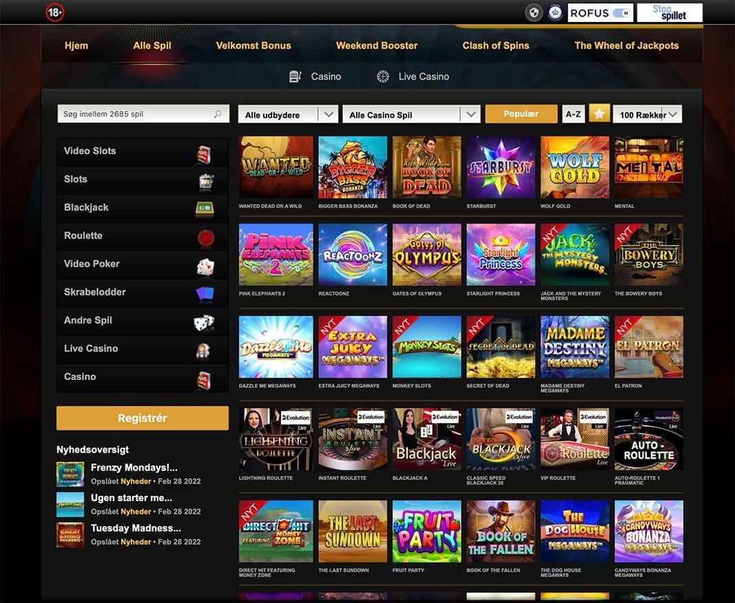 videoslots spillemaskiner