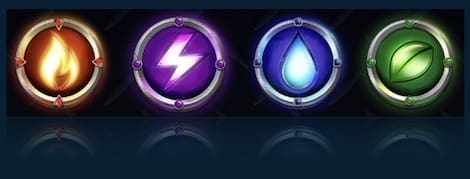 Flame low premium symbol
