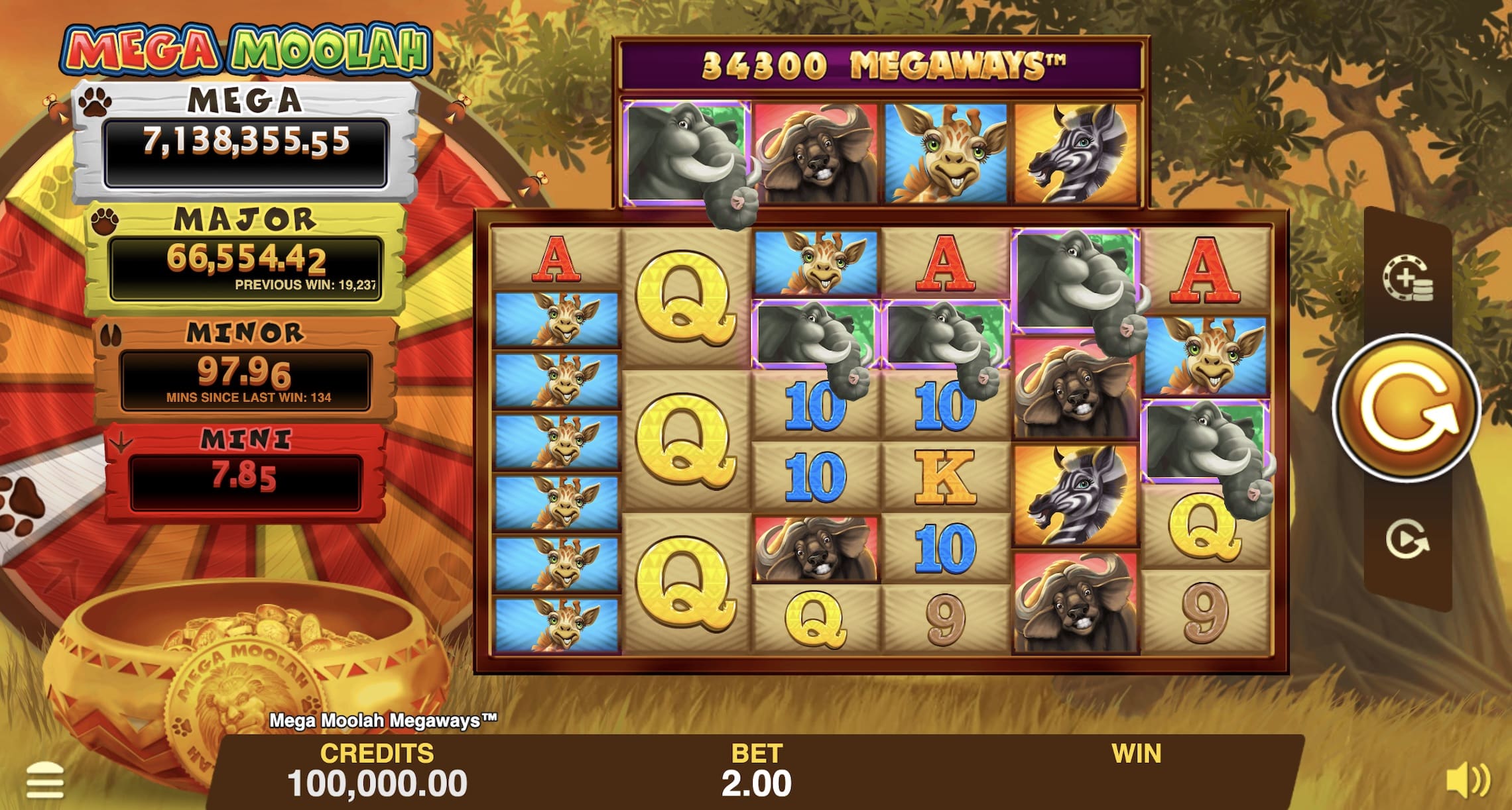 Mega Moolah Screenshot