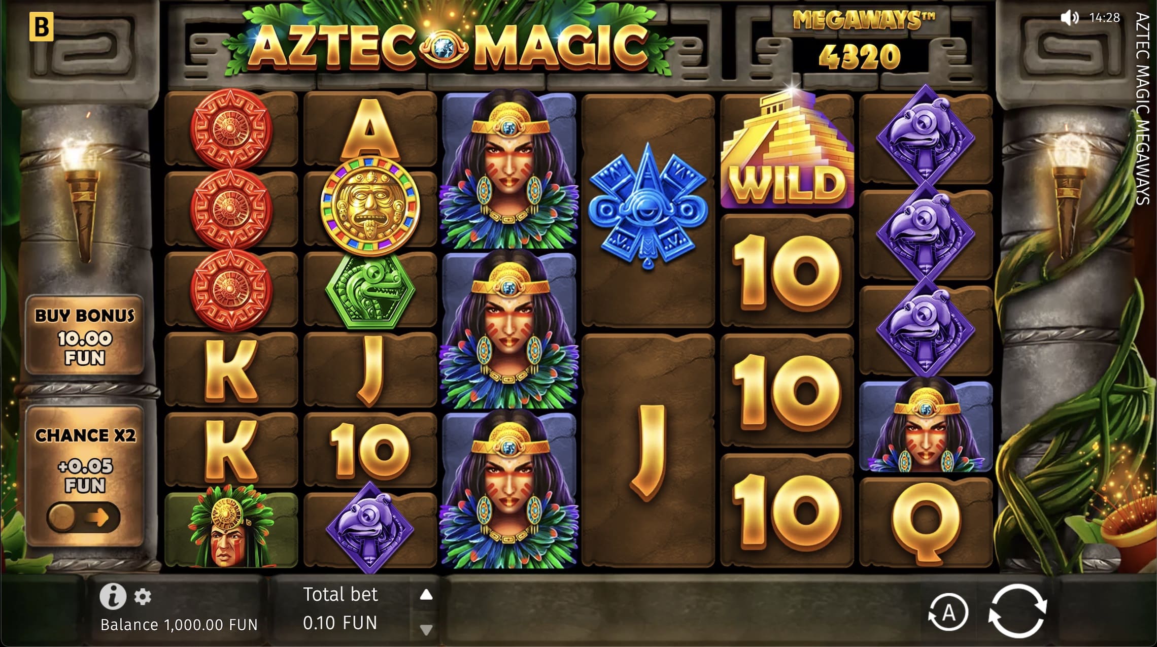Aztec Magic Megaways screenshot