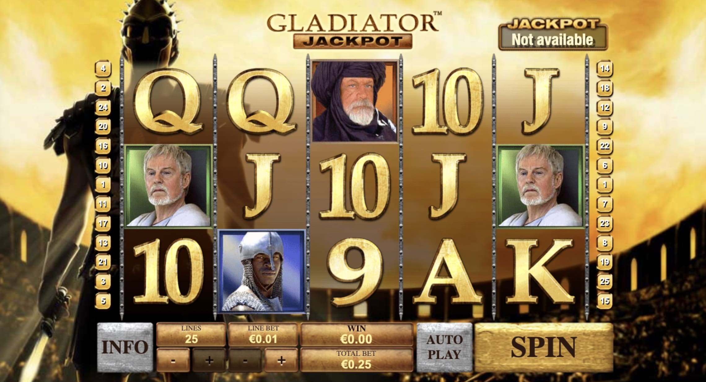 Gladiator Jackpot Screenshot